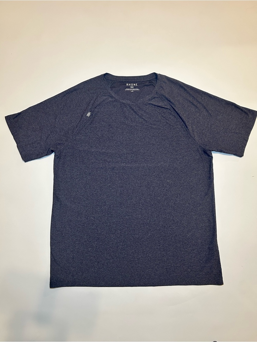 Rhone Reign Performance Tee Navy Heather L